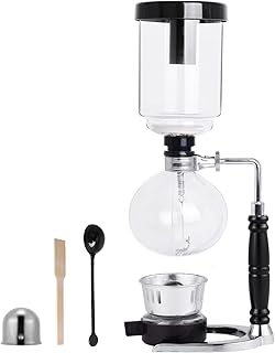 YUCHENGTECH Siphon Syphon Coffee Maker Tabletop Glass Siphon Pot Glass Technica Syphon Coffee Maker Siphon Vacuum Coffee Maker(5 Cups(600ml))