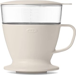 OXO Brew Single Serve Pour-Over Coffee Maker, 12 ounces, White