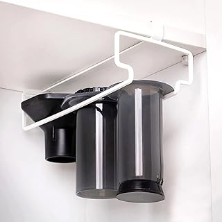 The RACK: Hanging Shelf Rack for AeroPress Coffee Maker. Accessories, Organizer, Storage, Holder, Stand, Caddy (White)