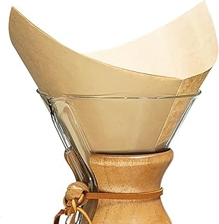 Chemex Natural Coffee Filters, Square, 100ct - Exclusive Packaging