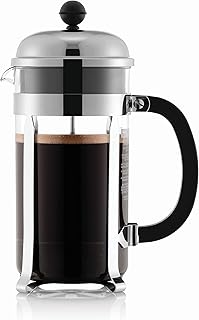 Bodum Chambord French Press Coffee Maker, 1 Liter, 34 Ounce, Chrome