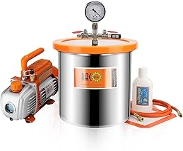 BACOENG 3 Gallon Vacuum Chamber Kit with 3.6 CFM 1 Stage Vacuum Pump HVAC