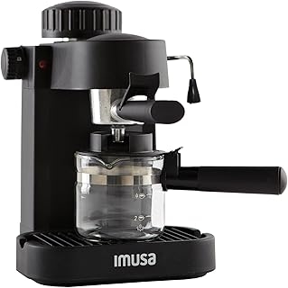 IMUSA USA GAU-18202 4 Cup Espresso/Cappuccino Maker,Black