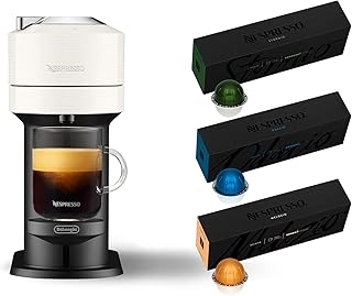 Nespresso Vertuo Next Coffee and Espresso Machine by De'Longhi, White, Compact, One Touch to Brew, Single-Serve Coffee Maker and Espresso Machine