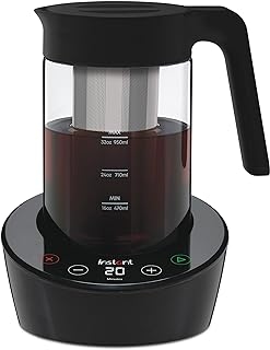 Instant Cold Brew Electric Coffee Maker, From the Makers of Instant Pot, Customize Your Brew Strength, Easy-to-Use, Dishwasher Safe Glass Pitcher, Quickly Brew Up to 32 Ounces