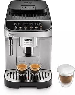 delonghi-magnifica-evo-fully-automatic-machine-bean-to-cup-espresso-cappuccino-and-iced-coffee-maker-colored-touch-display-black-silver